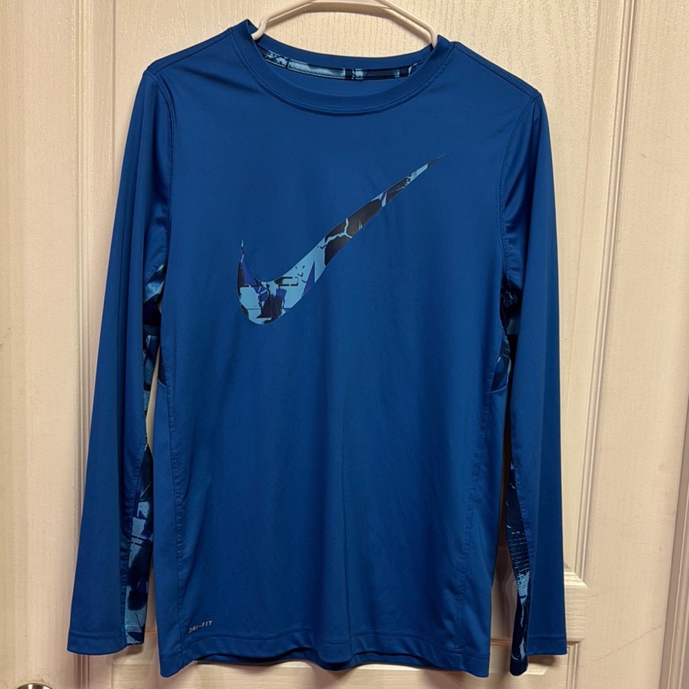Nike Dynamic Blue Long Sleeve Tee